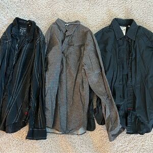 Six Men’s vintage button down shirts! Bundle